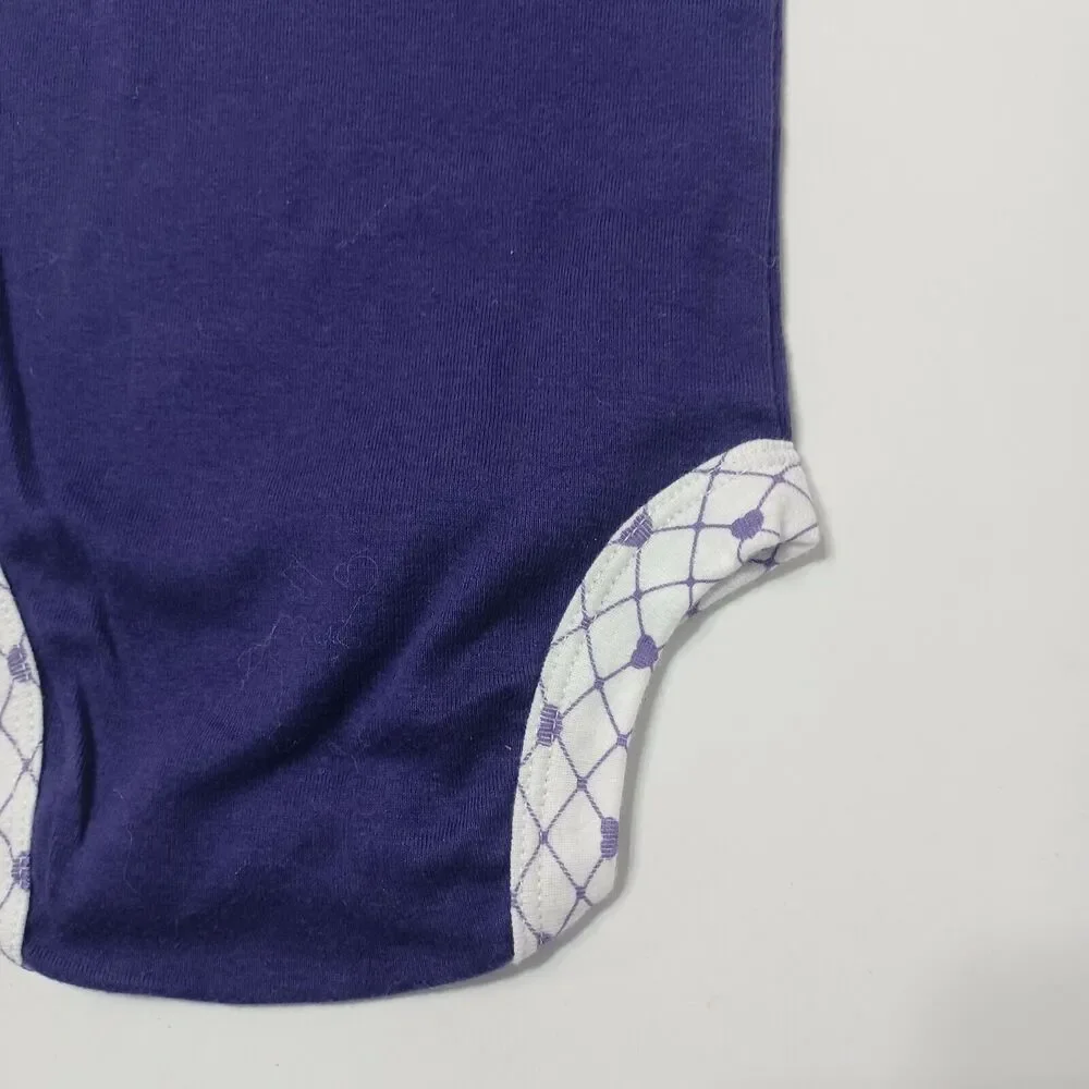 Cutest Tiger Fan Louisiana State Un Girls 0-3 Month Bodysuit Purple Yellow White